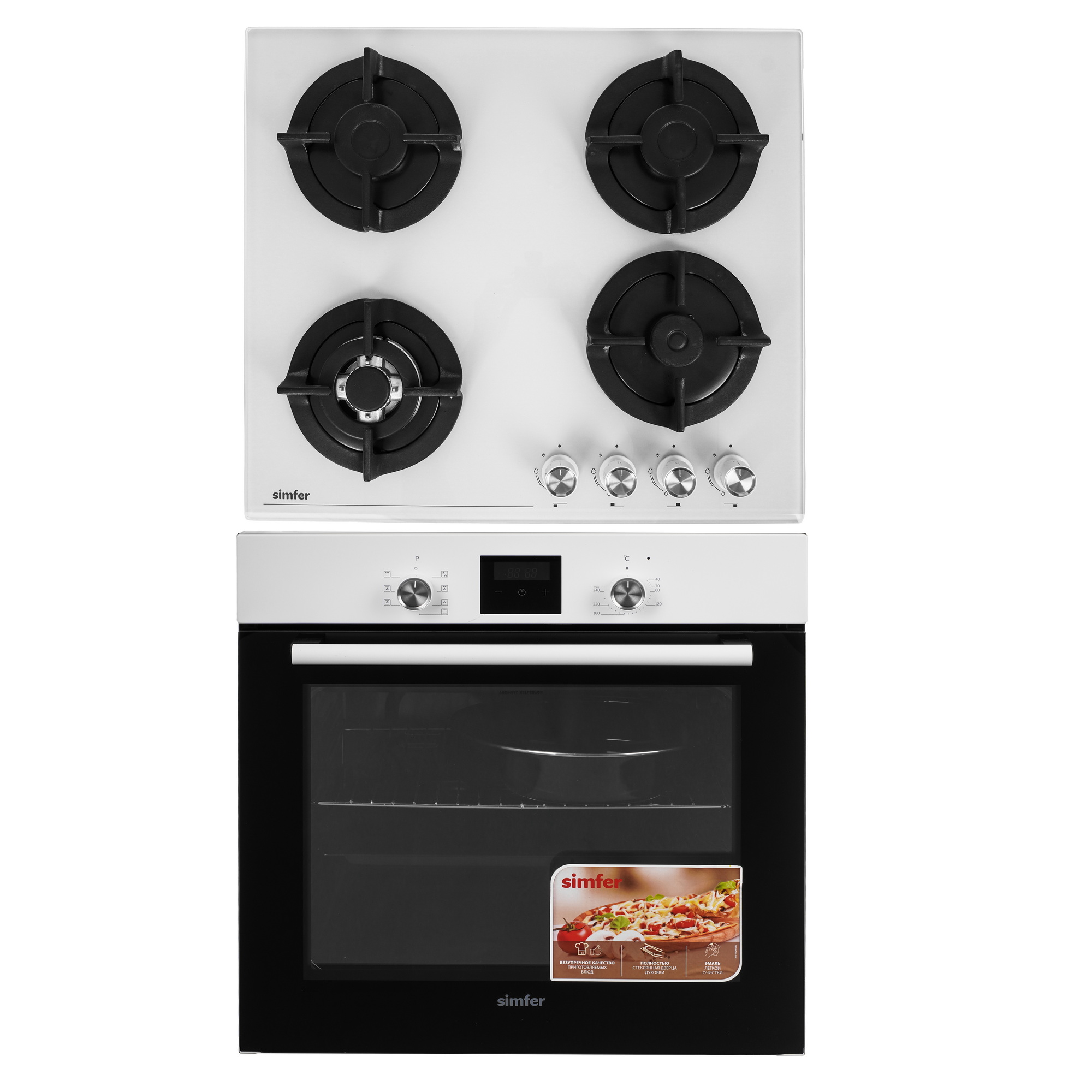 9280277 Духовой шкаф электрический Simfer B6EW56070 + Варочная поверхность газовая Simfer H60N41W571 STDN-0000855