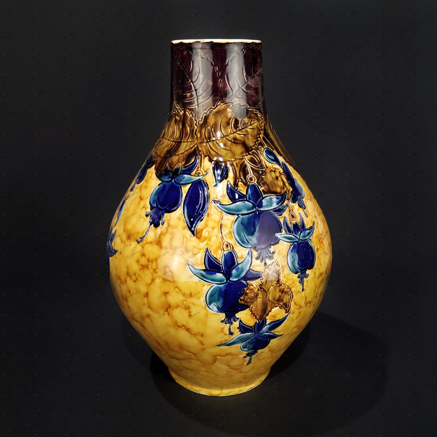 Ваза с росписью «Синие плоды» PROVANSFAIENCE sun-id-994578