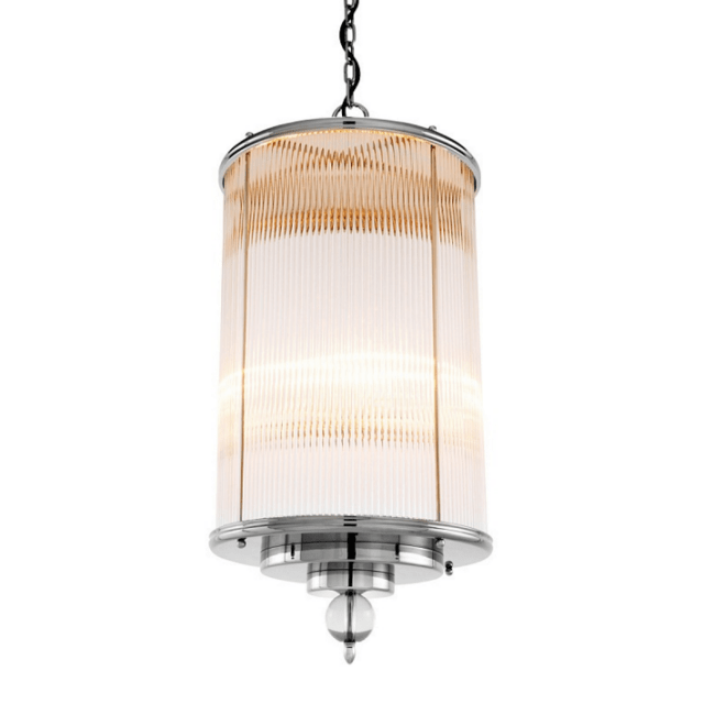 Подвесной светильник Clarendon от Eichholtz хром 109972 EICHHOLTZ ДИЗАЙНЕРСКИЕ, EICHHOLTZ 060557 Хром  - Вид №1