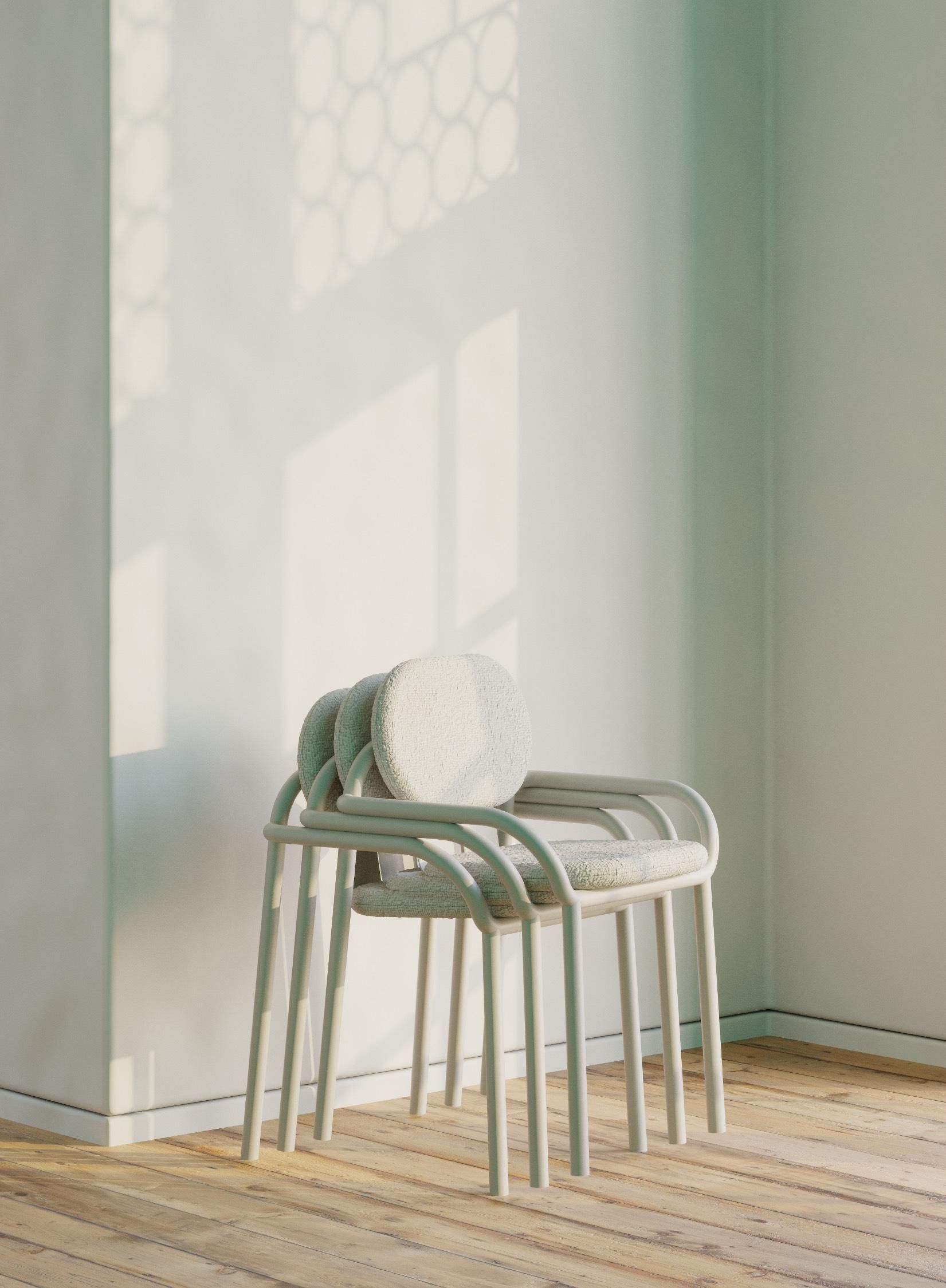 Алюминиевый и тканевый садовый стул с подлокотниками Joyf Desert ARCH-00022478 - Вид №4