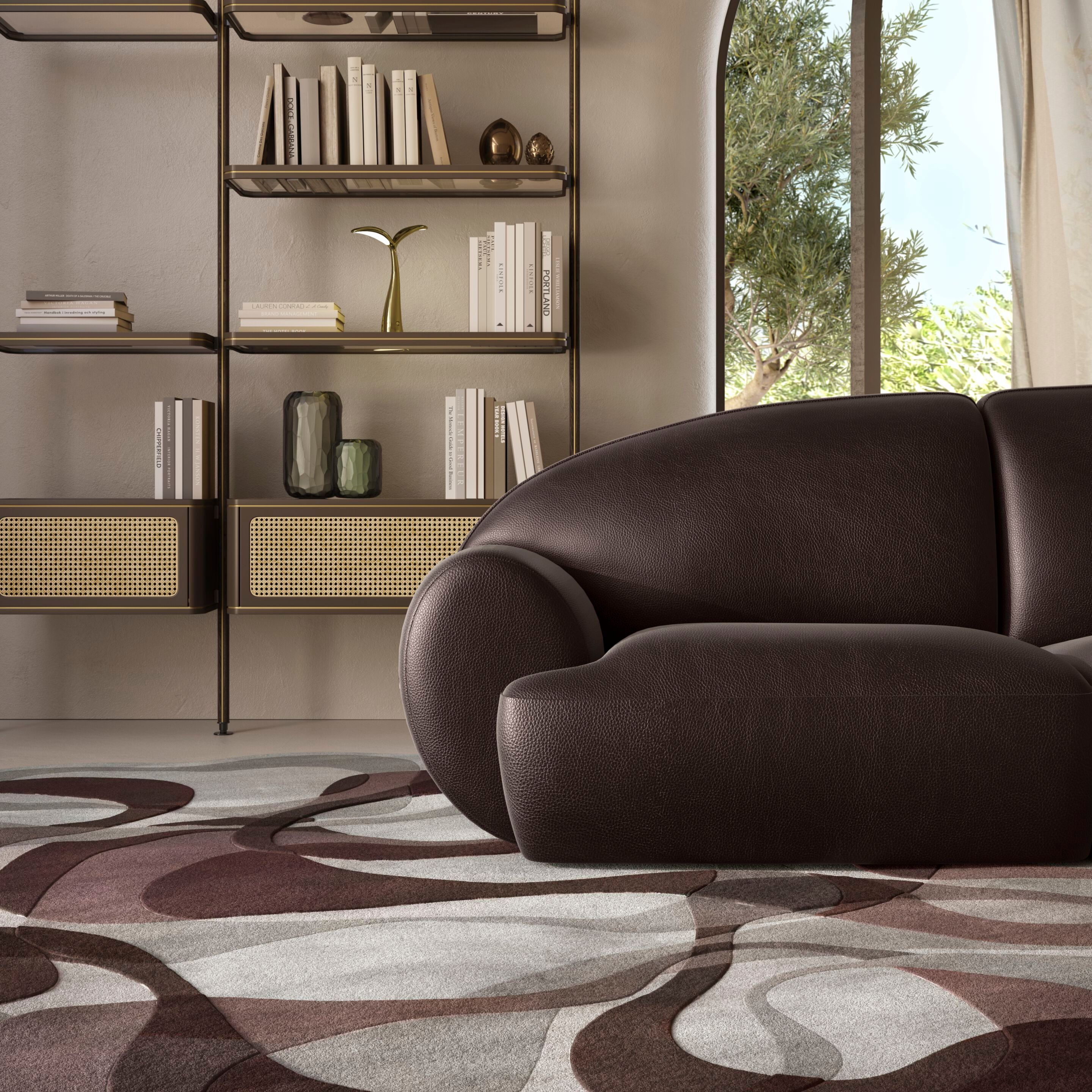 3-местный кожаный диван Natuzzi Italia память ARCH-00059652 - Вид №2
