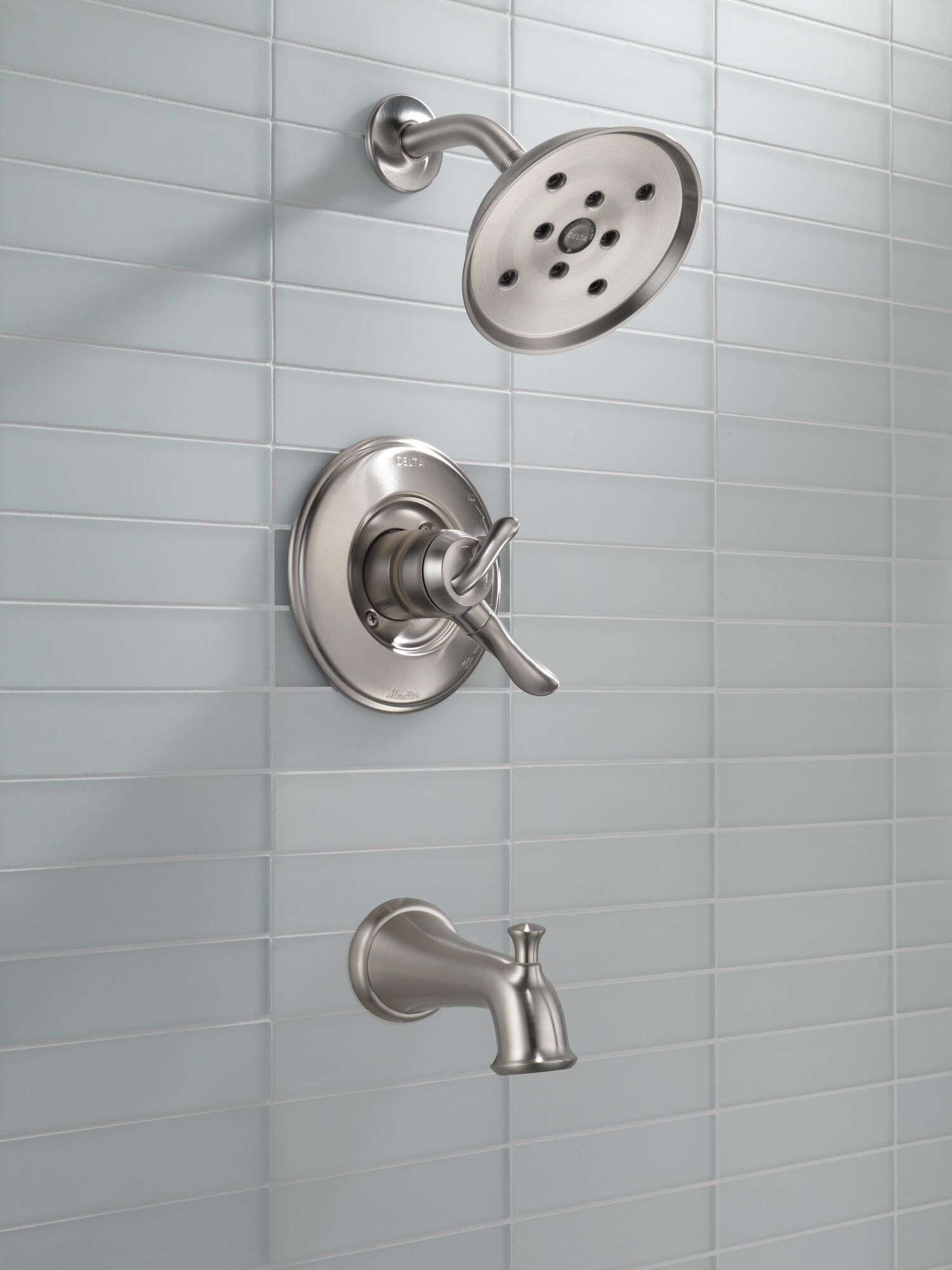 T17494-SS Monitor® 17 Series H2Okinetic® для ванны и душа Delta Faucet Linden Нержавеющая сталь  - Вид №4