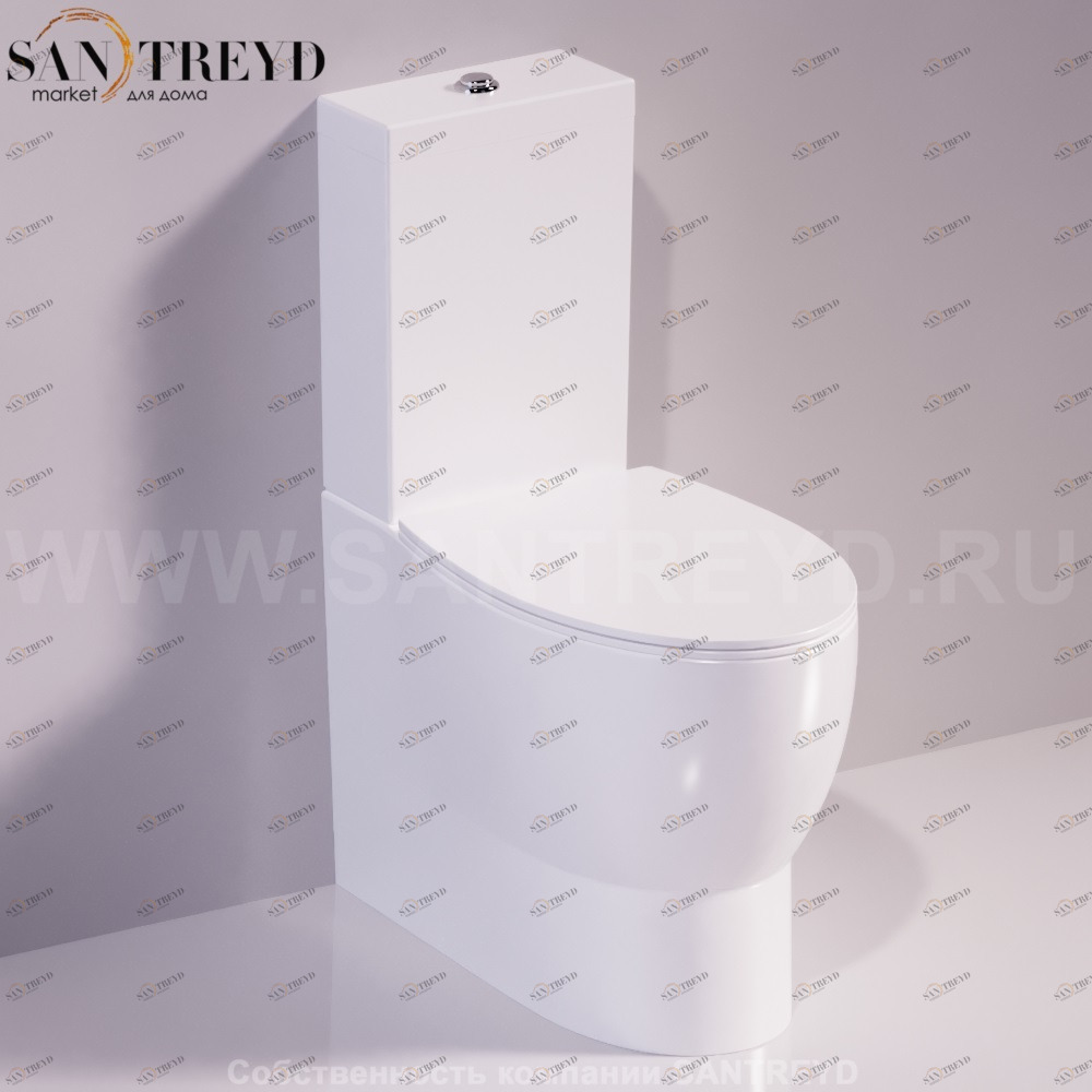 LFT25BIANCO Компакт унитаз с бачком Белый Simas LFT Spazio Италия