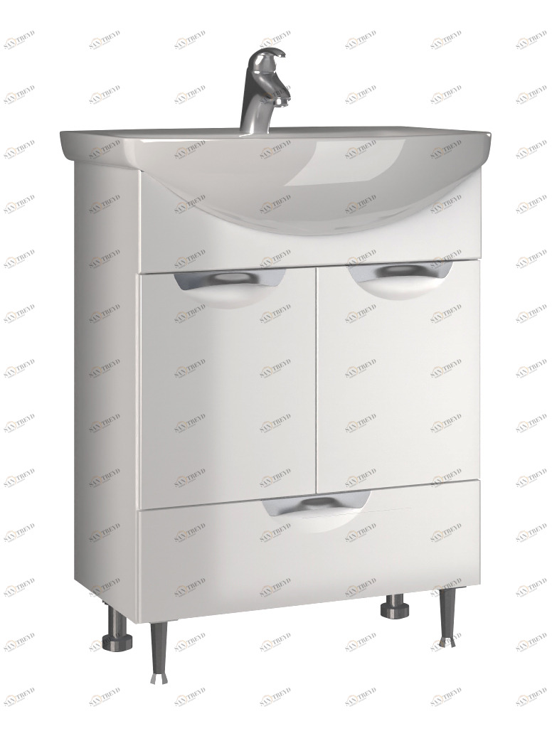 Тумба с раковиной Callao 650 (Балтика650⨉440⨉840 мм белый Santreyd sun-id-665252