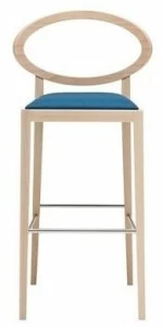 Andreu World Табурет из бука со спинкой и встроенной подушкой Zarina Bq1721 / bq1729