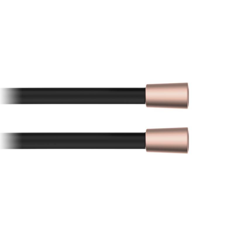 00050036 PREMIUM Гладкий шланг для душа 150 Черно-Розовое GRB MIXERS 