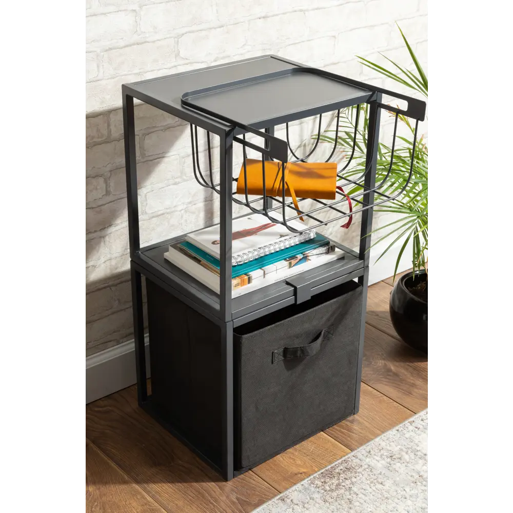 Скоба крепёжная для стеллажа Spaceo KUB Paris 35 мм металл цвет черный STLM-2162871 - Вид №3