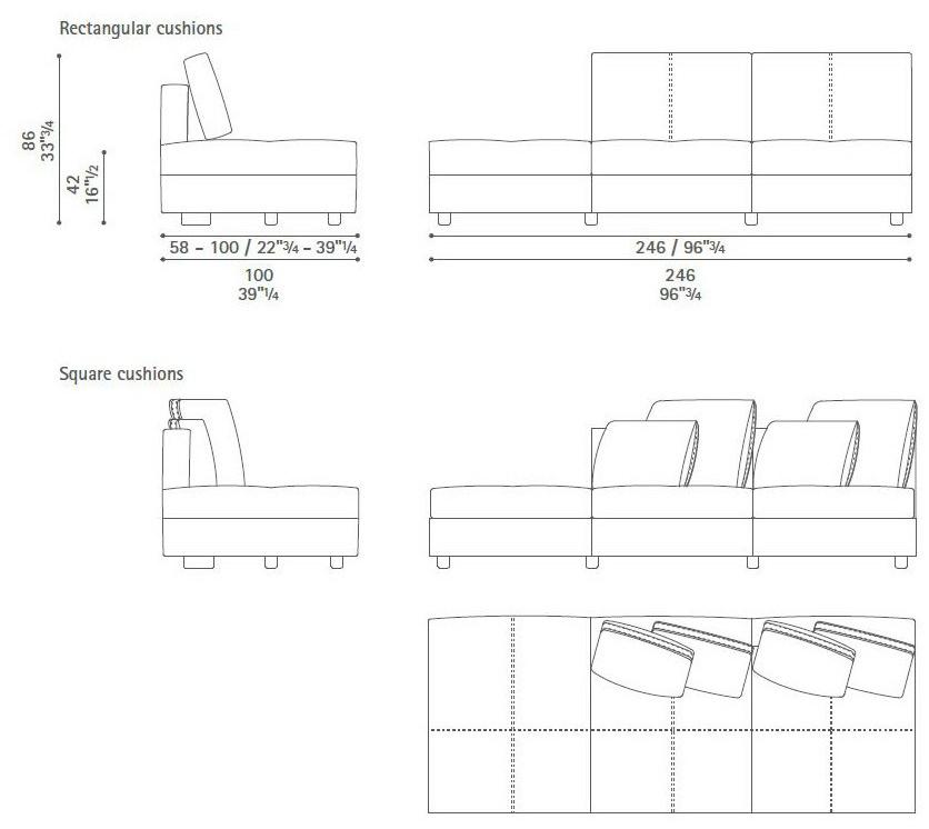 Poltrona Frau Модульный диван La collezione - divani e poltrone sun-id-1459157 - Вид №47