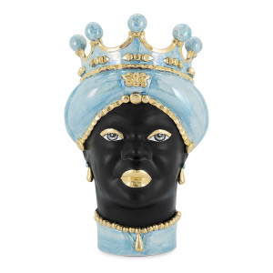 201074-85 ABHIKA ВАЗА MORO LADY MED. СС TURQUOISE