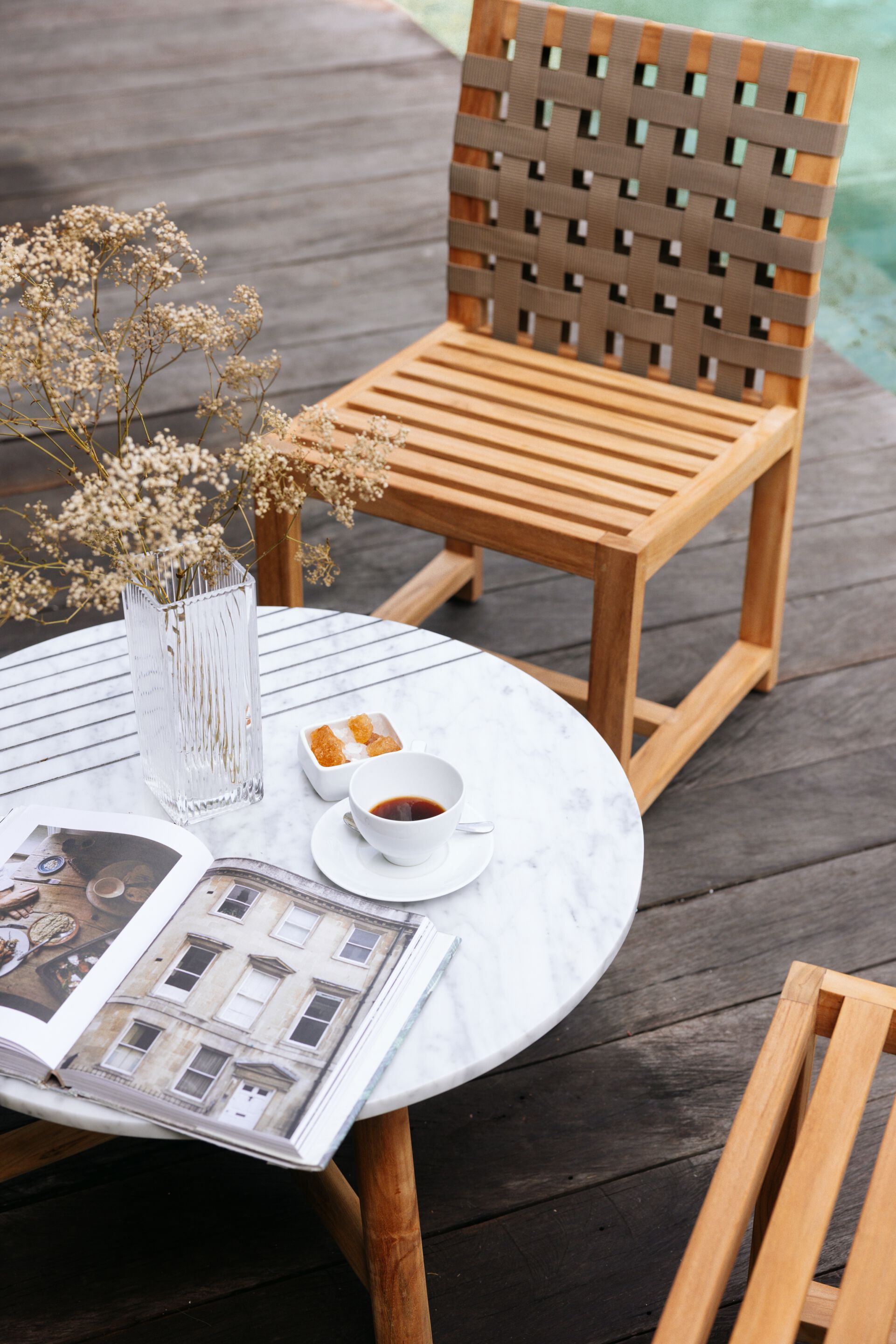 Мраморный круглый садовый столик cbdesign Убуд ARCH-00054729 - Вид №7