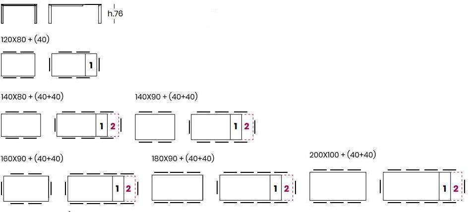 Pointhouse Прямоугольный стол из алюминия и керамики sun-id-1351473 - Вид №5
