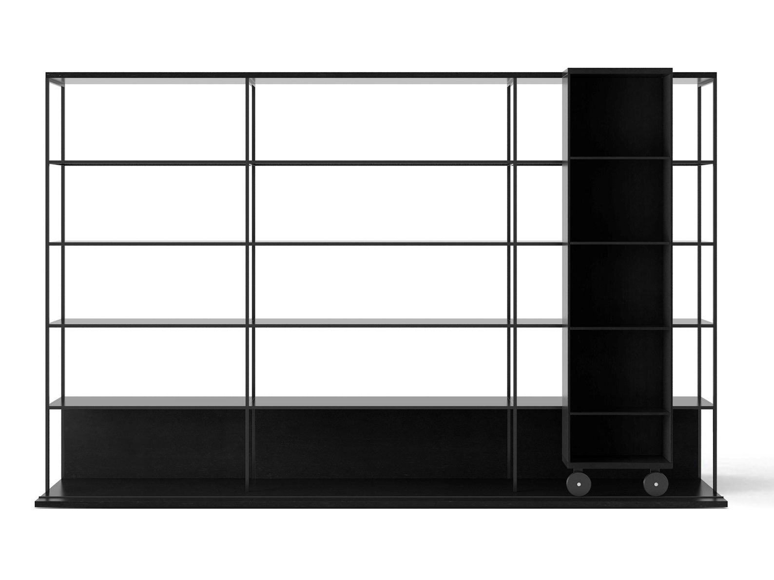 Деревянный книжный шкаф на колесах Punt Literatura ARCH-00034358 - Вид №54