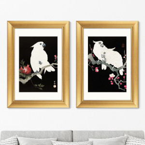 91278095 Картина «» Диптих Cockatoo and pomegranate, 1925г. (из 2-х картин) STLM-0532749 КАРТИНЫ В КВАРТИРУ