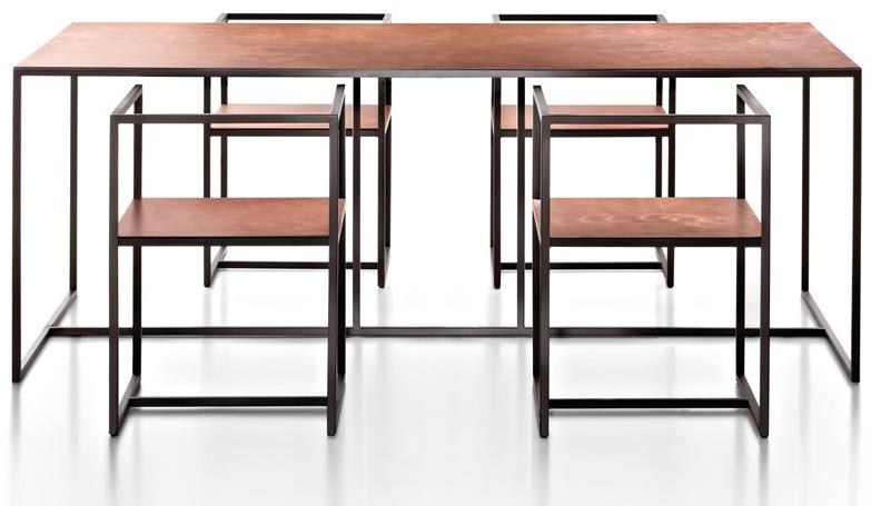 DE CASTELLI Металлический стул с подлокотниками Riviera sun-id-1365401 - Вид №1