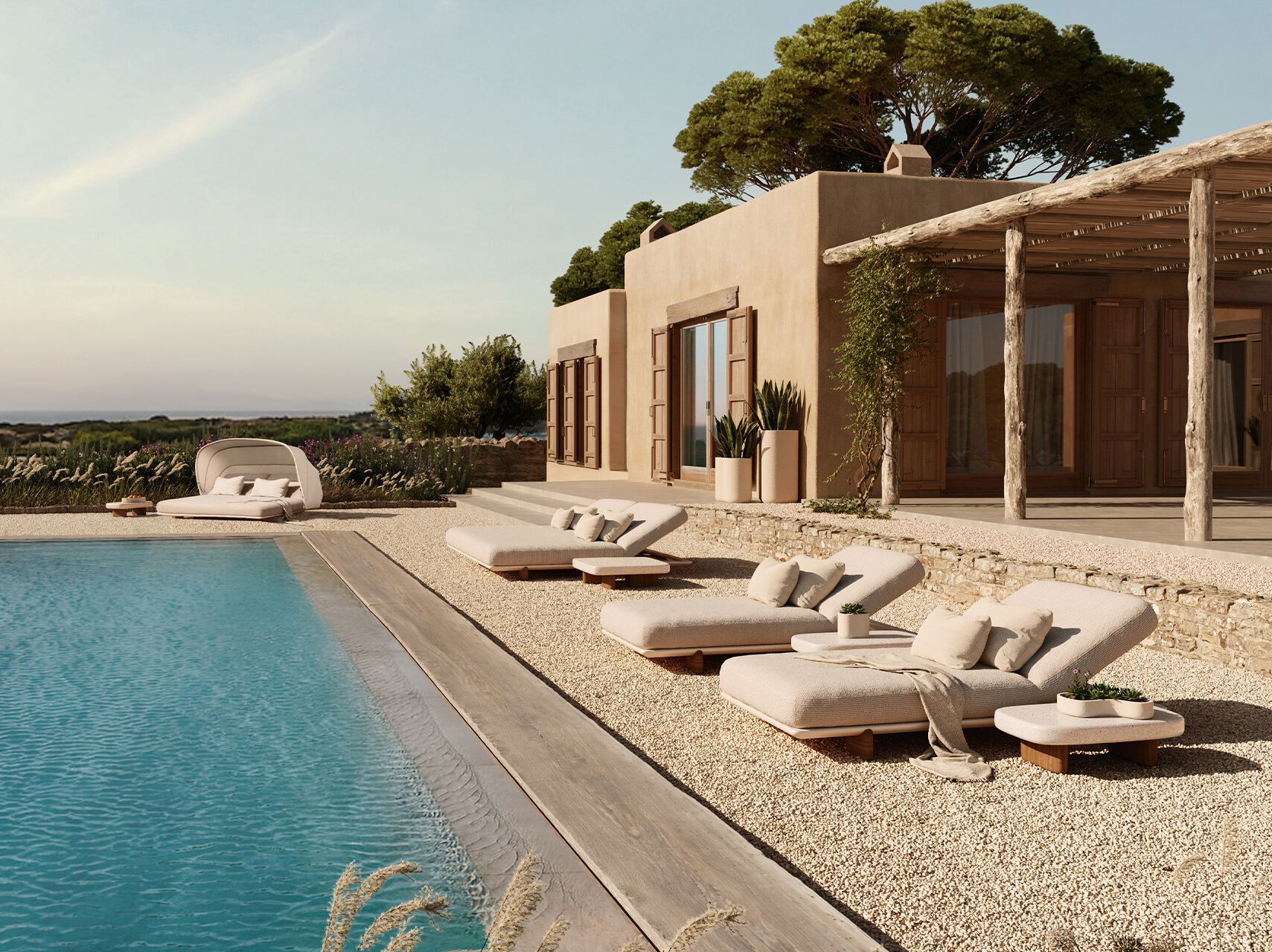 Прямоугольный низкий садовый столик Vondom Milos ARCH-00048812 - Вид №5