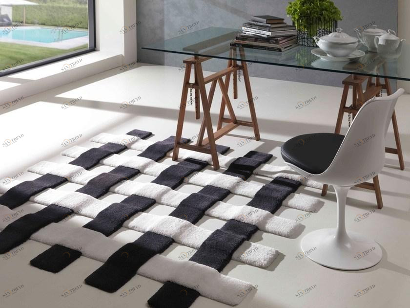 Квадратный коврик ручной работы из синтетического волокна в современном стиле New trends Santreyd sun-id-1479306