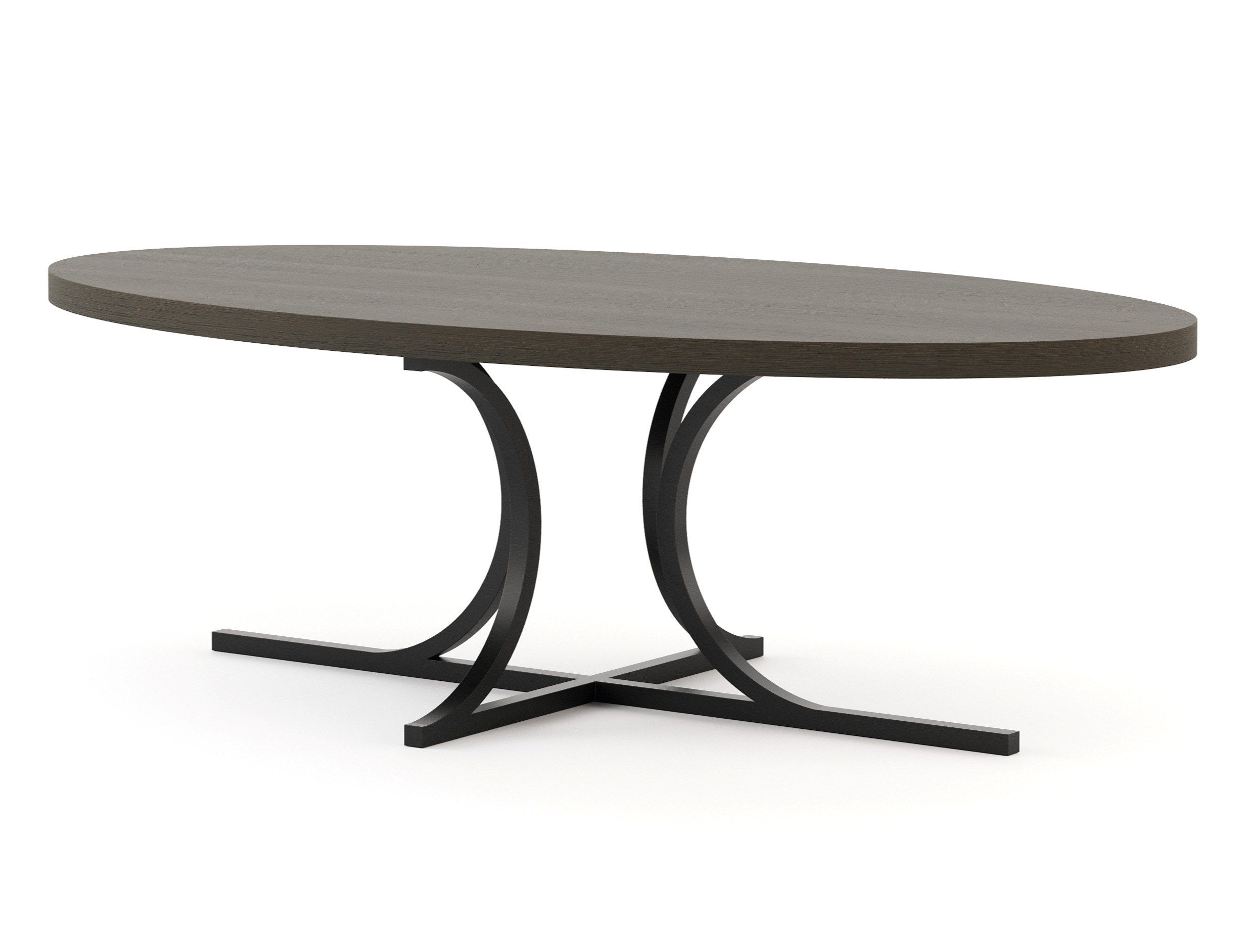 Овальный металлический обеденный стол Stylish Club мост ARCH-00013410