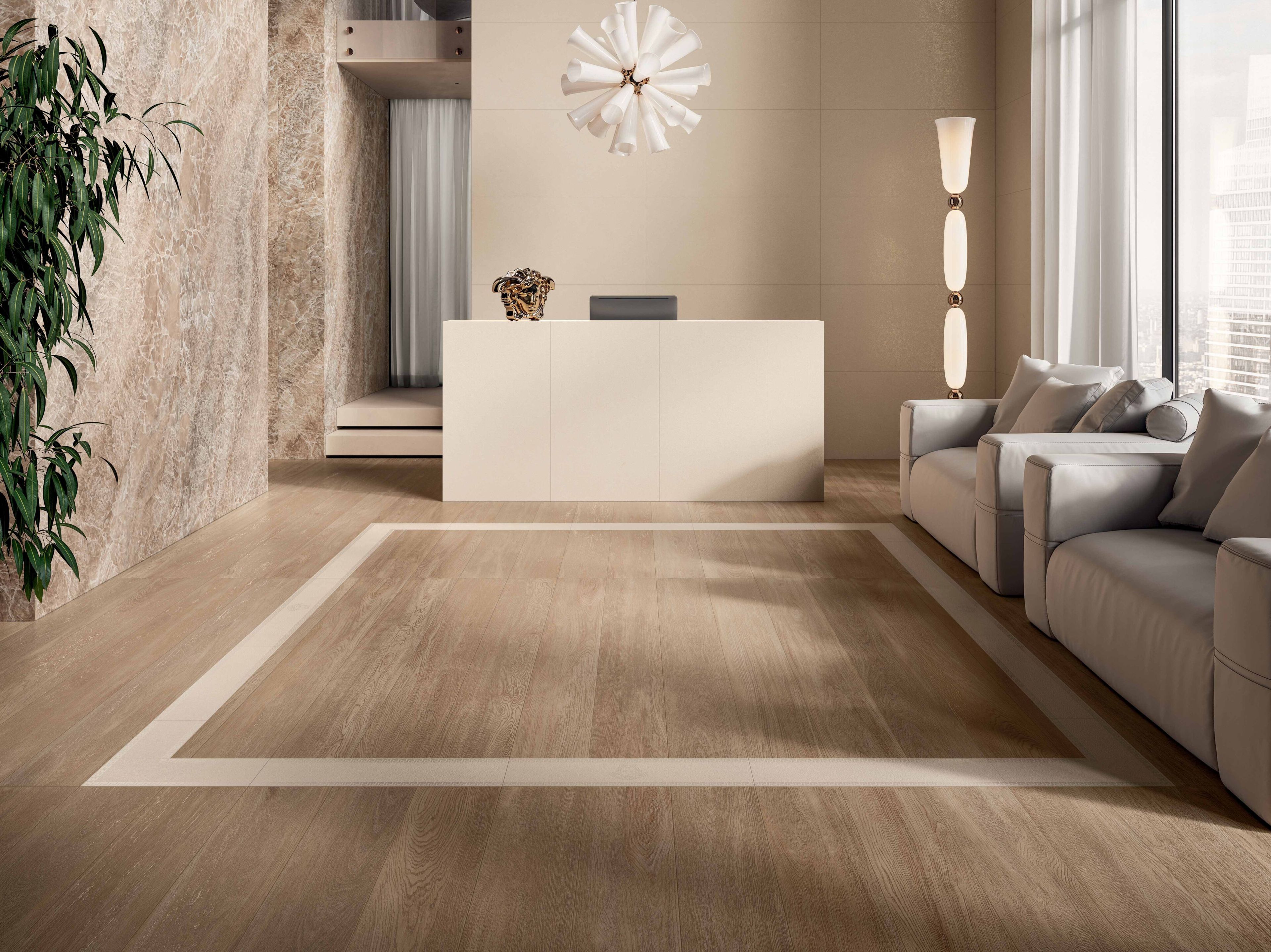 Пол / облицовка керамогранита под дерево Versace Ceramics Leatherwood ARCH-00040010