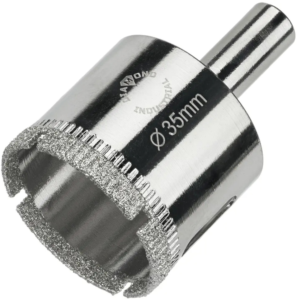 90614622 Коронка алмазная по керамограниту и стеклу Diamond Industrial DIDCBC035, 35 мм STLM-0308455