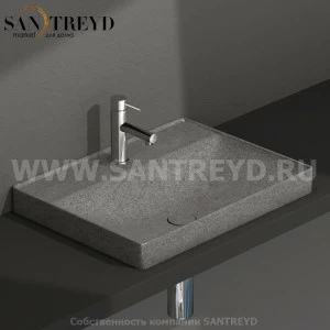 B6R62PG Встроенная раковина под столешницу прямоугольная Ceramica Globo T-EDGE