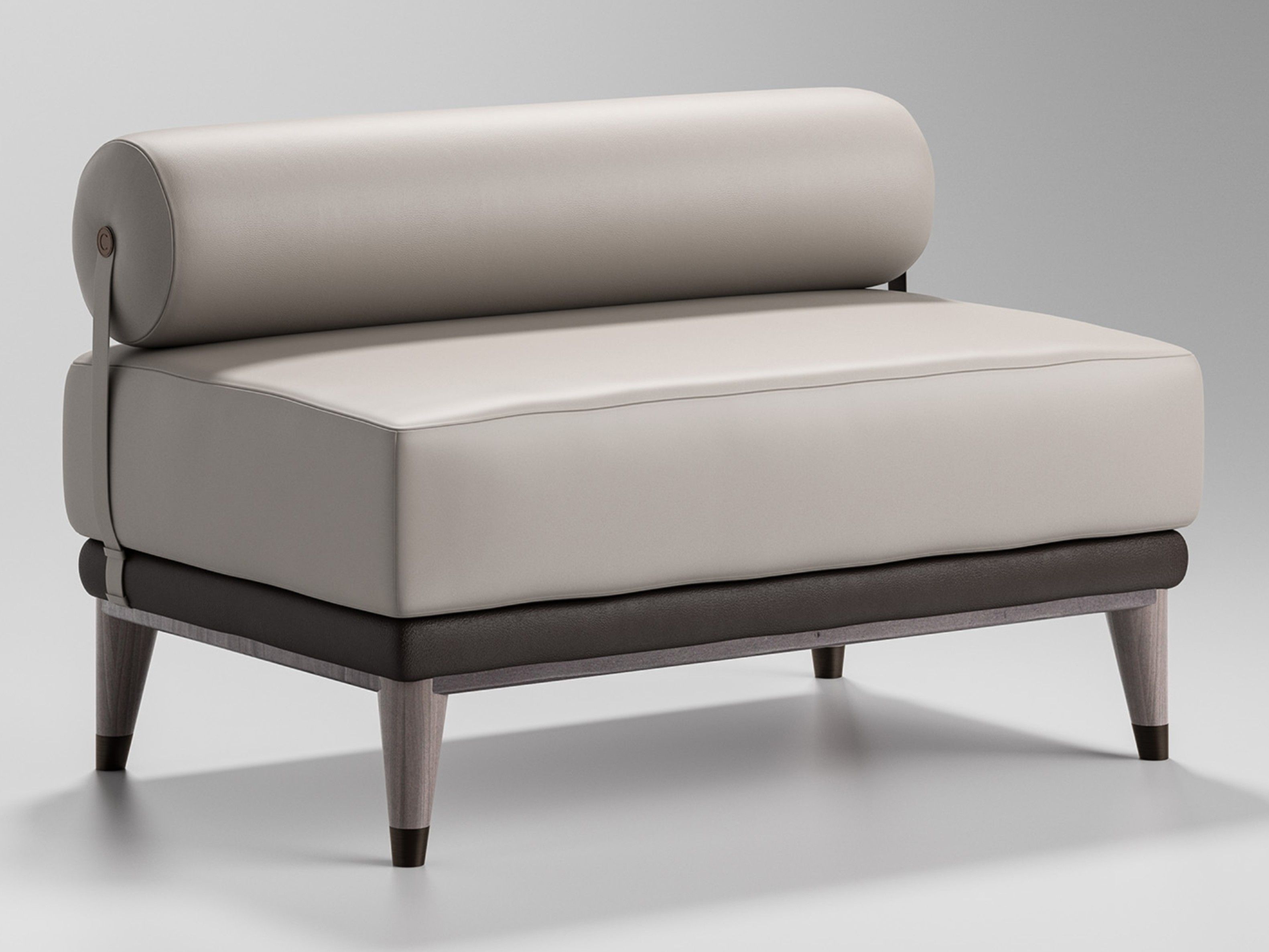 Кожаный прямоугольный пуф CPRN HOMOOD Blue Moon ARCH-00153287