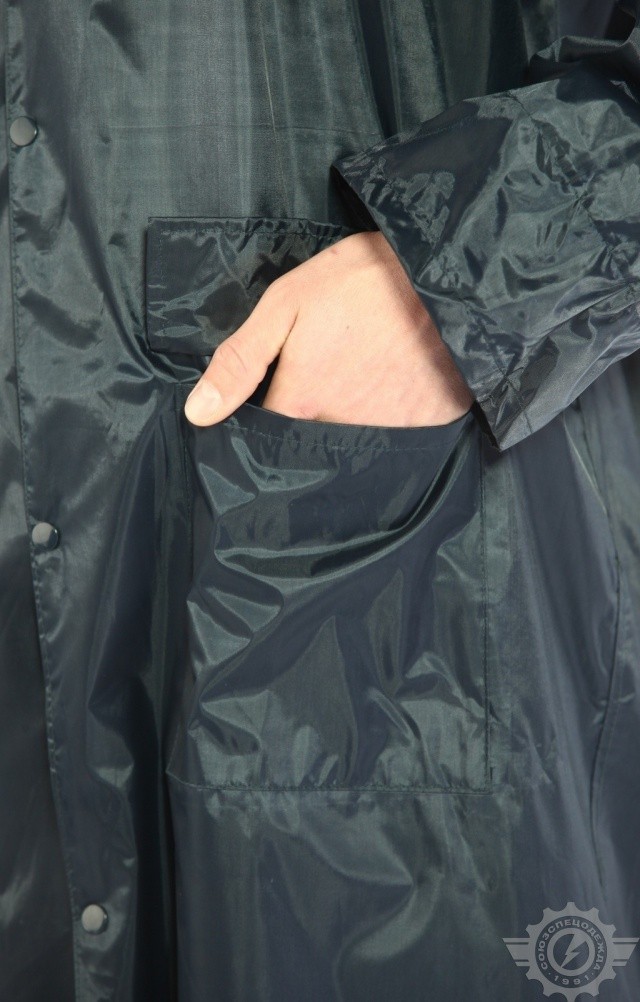 4957158 Плащ "Альбатрос ЛАЙТ" влагозащитный синий  Непромокаемая спецодежда  размер XXXL  - Вид №6