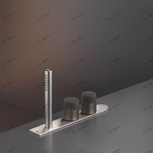 Обод монтаж комплект из 2-х прогрессивных смесителей с цилиндрическая ручной душ диаметр 23 мм </span>. Цветные TechnoGel® ручки  UDT24 CEADESIGN 