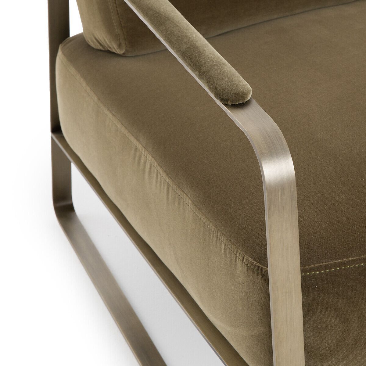 Бархатное кресло с подлокотниками AMPM ZOLEIKA ARCH-00040673 - Вид №2