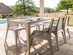 Прямоугольный стол из нержавеющей стали