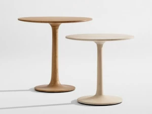 ZEITRAUM Низкий круглый деревянный журнальный столик Turntable