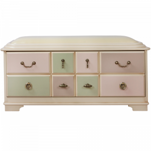 11534 Банкетка Пандора 2 с обувницей Айвори Акварель BOGACHO