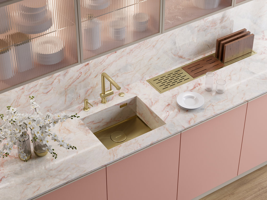 Кухонная мойка Kasen 54-16 INT LG OMOIKIRI 4997060 - Вид №1