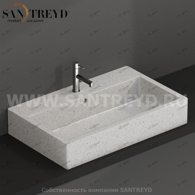 SCQ81GG Подвесная раковина настенная прямоугольная Ceramica Globo  белая 