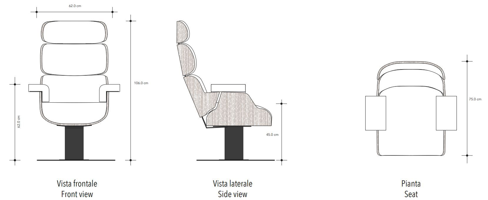 Кресло для кинотеатра из бука и ткани CINEARREDO LUCKY ARCH-00153371 - Вид №6