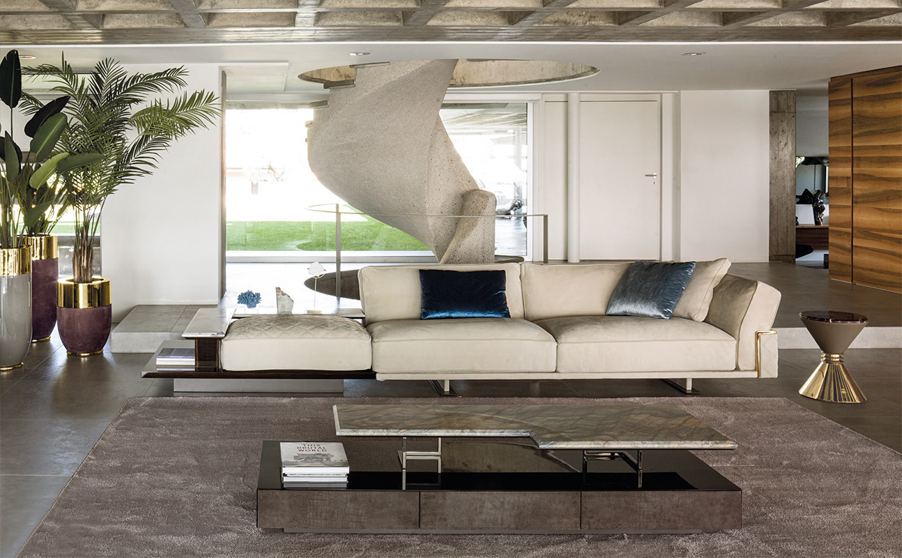 Диван RITUAL LONGHI W 529 COMPOSIZIONE 2 