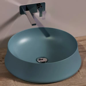 SH01NAVYMATT Накладная раковина на столешницу  круглая Simas Sharp