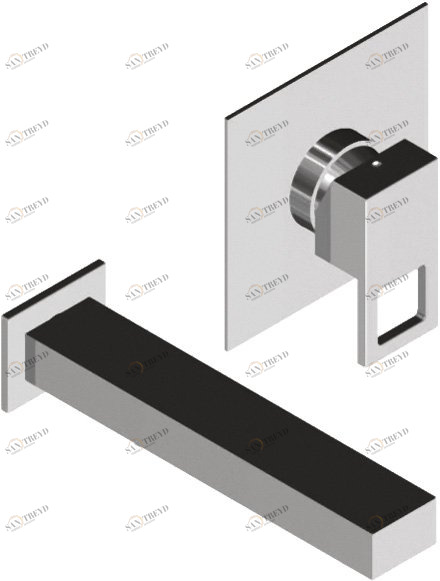 Смеситель для раковины встраиваемый Cezares MOLVENO-BLS1-01-Cr