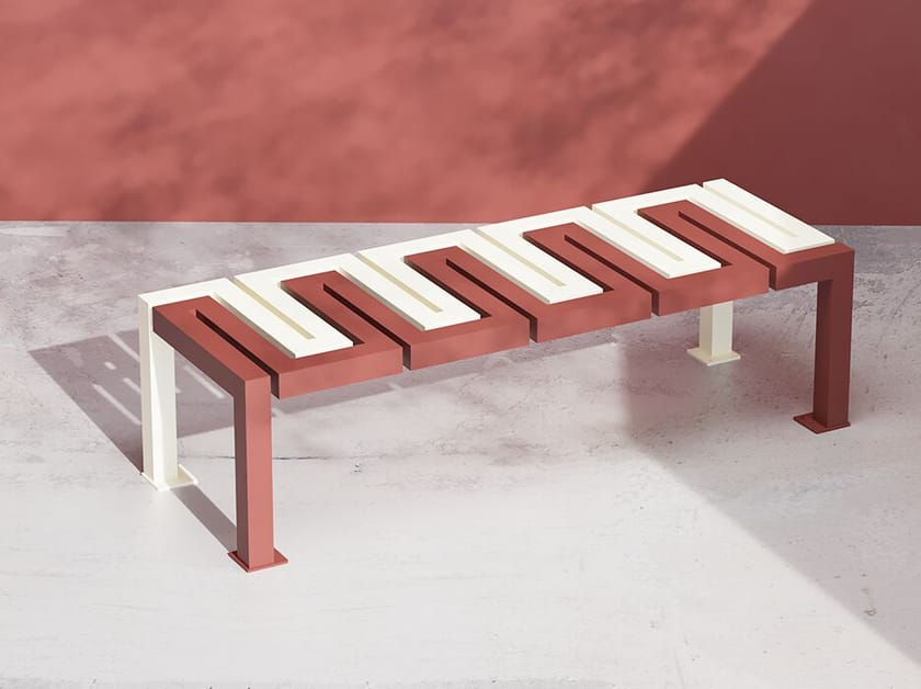 Оцинкованная стальная скамья без спинки DIMCAR Snake ARCH-00126291