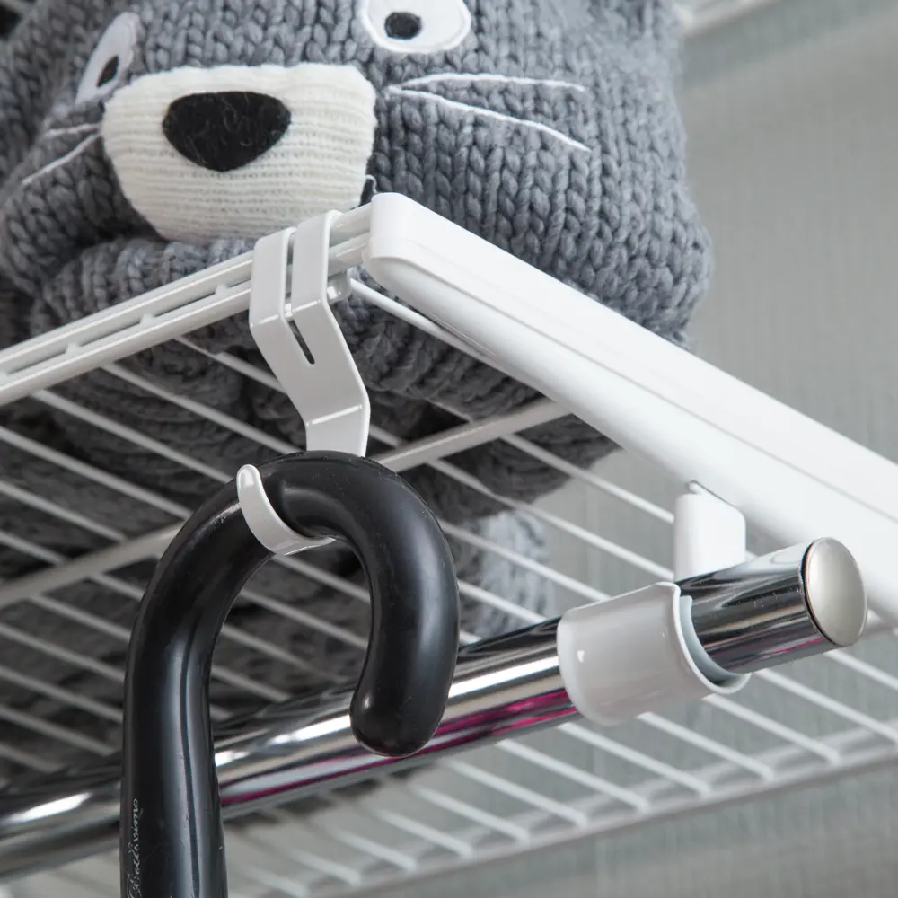 Универсальные крючки НСХ для проволочных полок – 2 шт, до 5 кг 81961392 STLM-0015531 - Вид №5