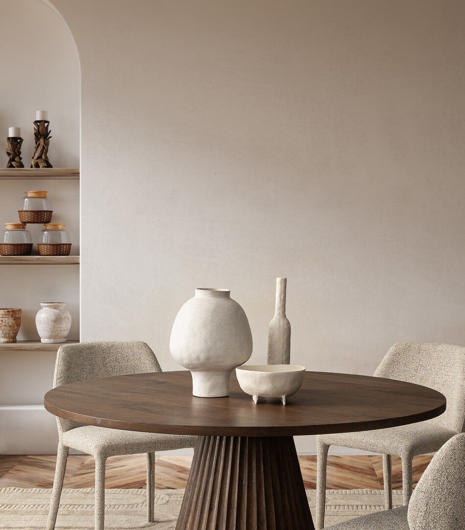 Круглый стол из манго BIZZOTTO Орисса ARCH-00039497 - Вид №2