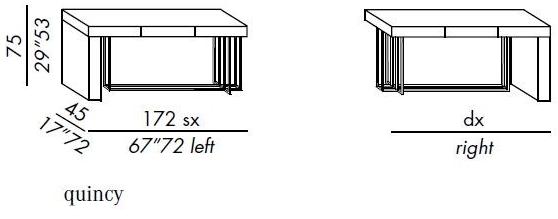 Meridiani Прямоугольная деревянная консоль с ящиками Edition shine sun-id-1379112 - Вид №3