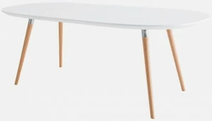 Grado Design Овальный стол из мдф и ножки из бука Flux Flx-tb-02