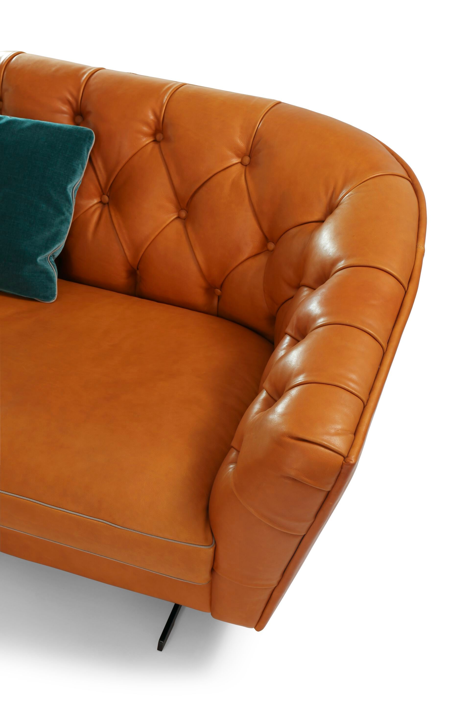 Изогнутый кожаный диван capitonné Borzalino New Kap ARCH-00128560 - Вид №2