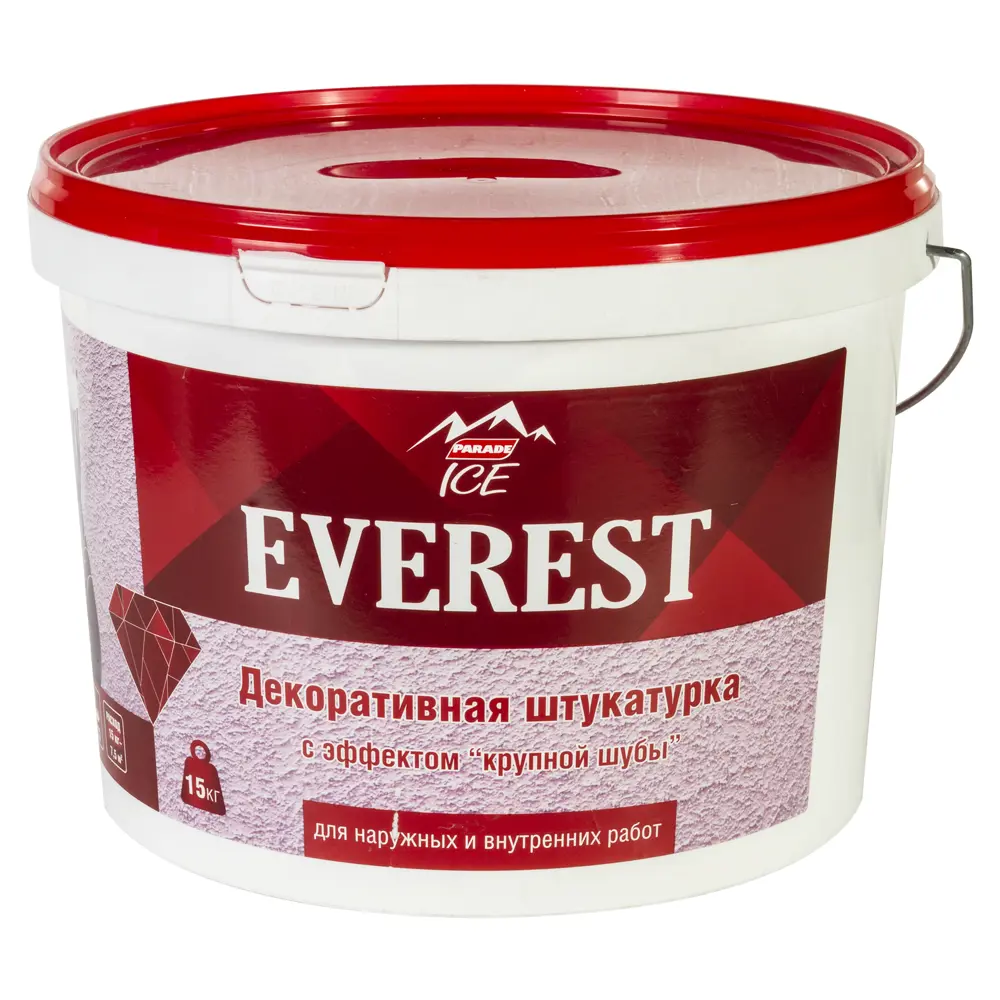 Штукатурка декоративная Parade Ice Everest, 15 кг, цвет белый ЛАКРА STLM-2024521