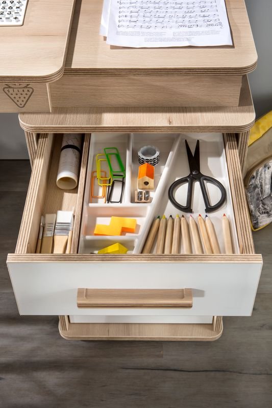 Письменный стол белый с ящиками Dynamic CILEK DYNAMIC 00-3832428 Белый;бежевый Santreyd  - Вид №4