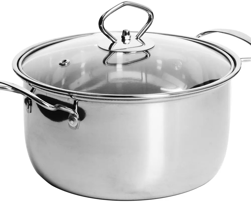 90230718 Кастрюля 3.6 л стеклянная крышка MAYER&BOCH сталь 30883 STLM-0868996