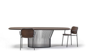 Прямоугольный стол из шпона