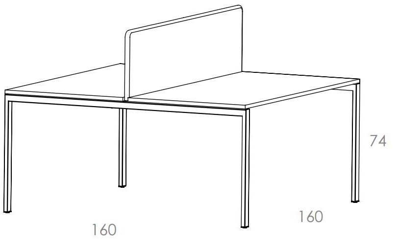Cider Edition Несколько рабочих станций с разделительными панелями Slim sun-id-1502598 - Вид №5