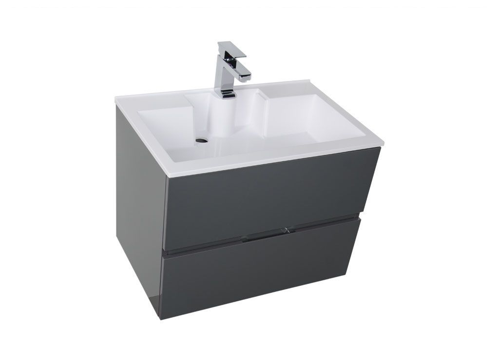 Мебель для ванной Aquanet Алвита 70 серый антрацит 00184580 - Вид №5