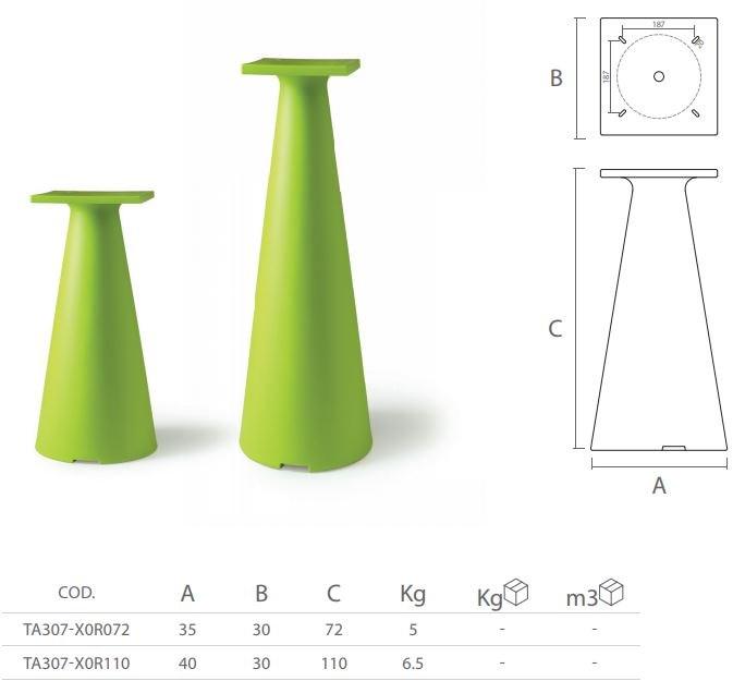 Lyxo Design Основание стола из полиэтилена Tiffany sun-id-1369399 - Вид №3